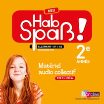 HAB SPASS! NEU : allemand - LV2 - 4ème - matériel audio collectif (édition 2016)