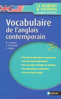 Vocabulaire de l'anglais contemporain