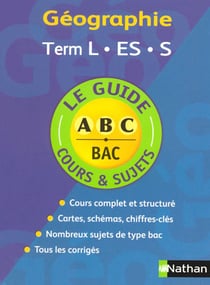 Géographie - terminale l, es, s