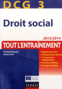 Dcg 3 - droit social - tout l'entraînement (6e édition)