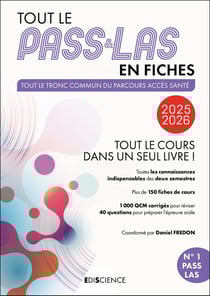 Tout le PASS & LAS en fiches - Tout le cours dans un seul livre ! (édition 2025/2026)