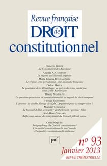 Revue française de droit constitutionnel n.93
