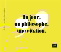 Calendrier perpétuel de philosophie : un jour, un philosophe, une citation