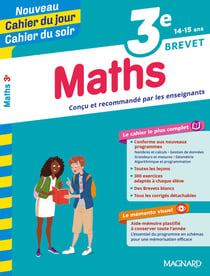 Cahier du jour / cahier du soir : mathématiques - 3e
