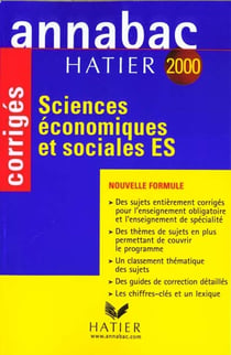Annabac 2000 - sciences economiques et sociales es, corriges