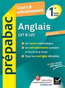 Prépabac cours & entraînement - anglais - 1ère