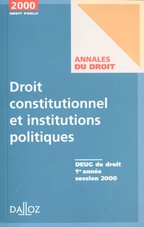 Droit constitut 2000 annales