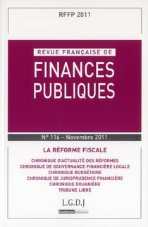 Revue francaise de finances publiques n.116