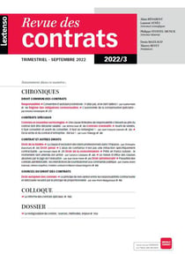 Revue des contrats n.3-2022