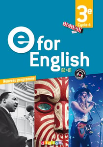 E for english : anglais - livre (édition 2017)