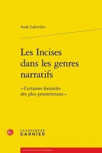 Les incises dans les genres narratifs - "certaines formules des plus prometteus"