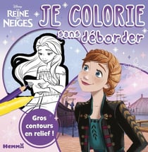 Disney La Reine des Neiges - Je colorie sans déborder (Anna fond mauve dégradé)