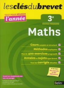 Les Cles Du Brevet Mathematiques 3E