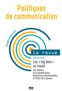 Politiques de communication n.12 : printemps 2019 - les big-data au travail