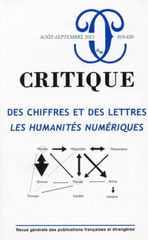 Revue Critique n.819 : des chiffres et des lettres : les humanités numériques
