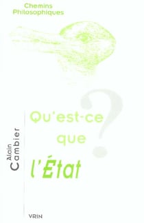 Qu'est-ce que l'Etat ?