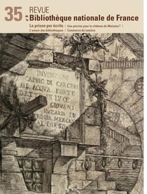 Revue de la Bibliothèque Nationale de France n.35 : la prison par écrits
