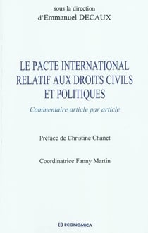 Le pacte international relatif aux droits civils et politiques - commentaire article par article