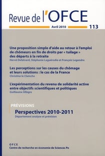 Revue de l'ofce n.113 - perspectives 2010-2011