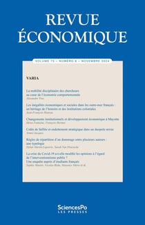 Revue Economique Tome 75