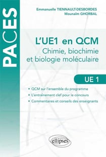 L`ue1 (chimie, biochimie et biologie moleculaire) en qcm