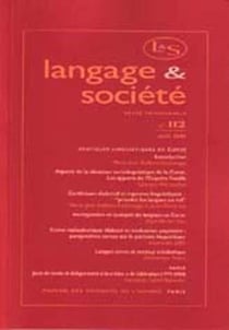 Langage & société n.112 : pratiques linguistiques en Corse