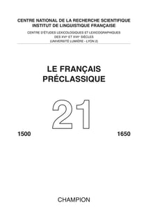 Le français préclassique n.21