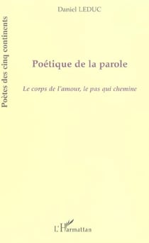 Poetique de la parole