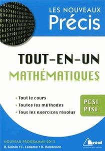Tout-en-un - mathématiques PCSI-PTSI