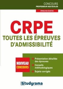 CRPE - toutes les épreuves d'admissibilité