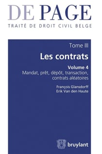 Traité de droit civil belge Tome 3 - les contrats