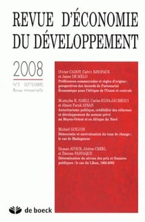 Revue d'economie du developpement