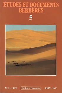 Études et documents berbères n.5 (édition 1989)