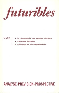 Futuribles 163, mars 1992. la consommation des menages europeens - l'economie informelle