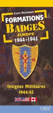 Formations badges Europe - carte historique - 1944-1945