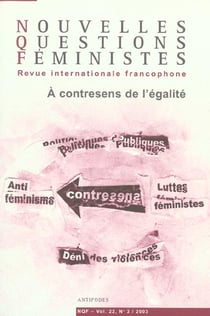 REVUE NOUVELLES QUESTIONS FEMINISTES n.22/3