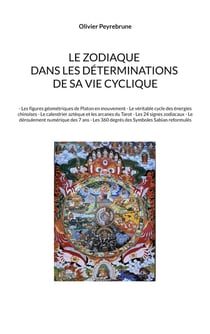 Le zodiaque dans les déterminations de sa vie cyclique : - Les figures géométriques de Platon en mouvement - Le véritable cycle des énergies chinoises - Le calendrier aztèque et les arcanes du Tarot - Les 24 signes zodiacaux - Le déroulement numériqu