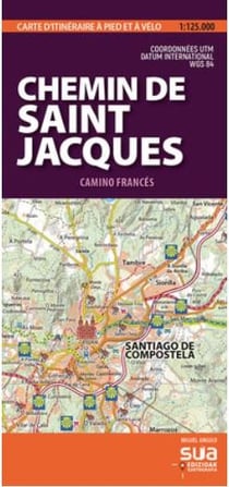 Chemin de saint jacques - cartes pyreneennes (1: 25000) - camino frances - compostelle