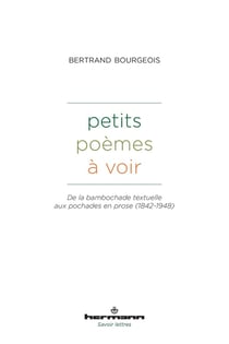 Petits poèmes à voir : De la bambochade textuelle aux pochades en prose (1842-1948)