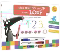 Mes maths au CP avec Loup - Livre-ardoise