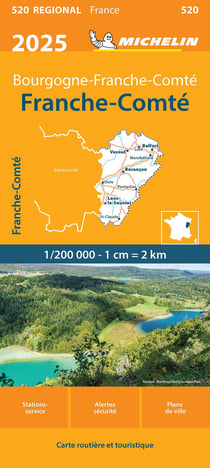 Carte Régionale Franche-Comté 2025