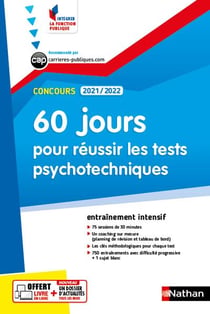 60 jours pour réussir les tests psychotechniques (édition 2021/2022)