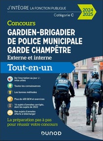 Concours gardien-brigadier de police municipale - garde champêtre - catégorie C - tout-en-un (édition 2023/2024)