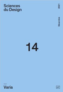 Sciences du design Tome 14 : varia