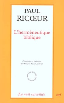 L'herméneutique biblique