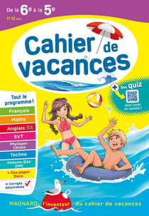 Cahier de vacances : de la 6e vers la 5e (édition 2023)