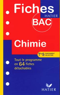 Fiches pour le bac chimie terminale s enseignement obligatoire