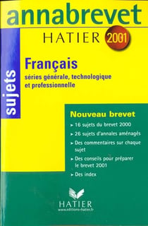 Annabrevet  2001 francais sujets