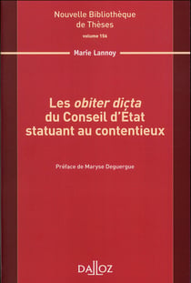 Les obiter dicta du Conseil d'Etat statuant au contentieux