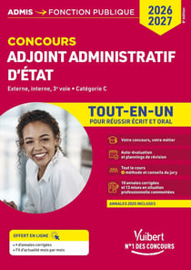 Concours Adjoint administratif d'État - Catégorie C - Tout-en-un : Concours 2026-2027